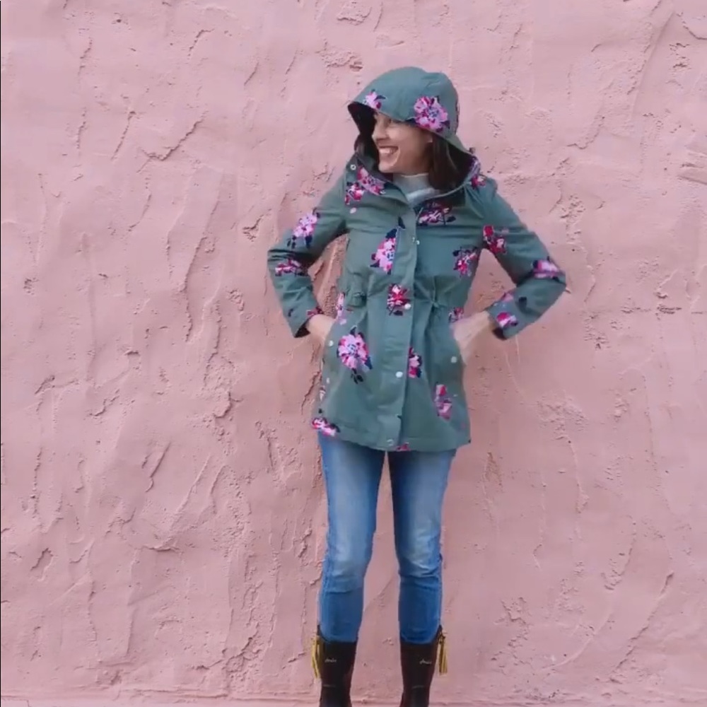 Joules Raincoat floral print size 2 - Picture 7 of 7